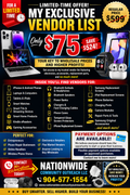 Exclusive Electronics Vendor List for just $75!