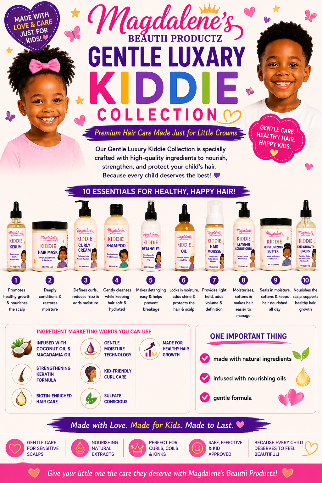KIDDIE LLUXARY COLLECTION W/ INFUSED INGREDIENTS